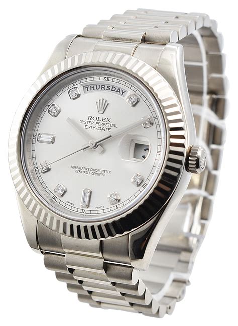 rolex model 218239|Rolex white gold president.